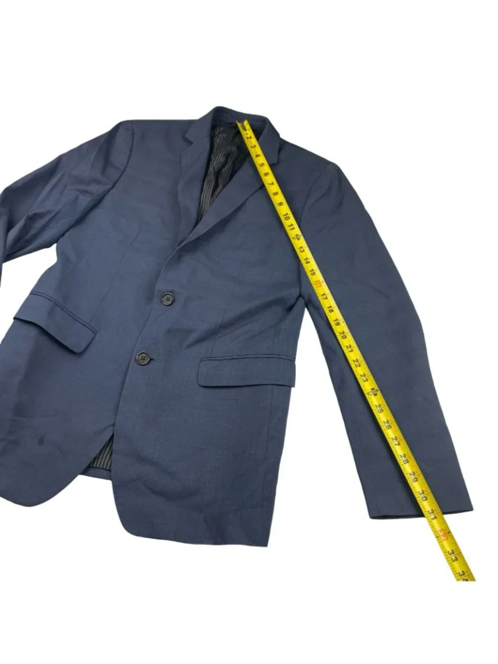 Banana Republic Men’s 100% Wool Slim Fit 2-Button Blazer Blue Plaid • 38R